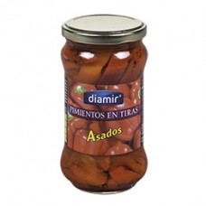 Diamir Pimientos En Tiras - Roasted Pimiento Pepper Strips - 290g