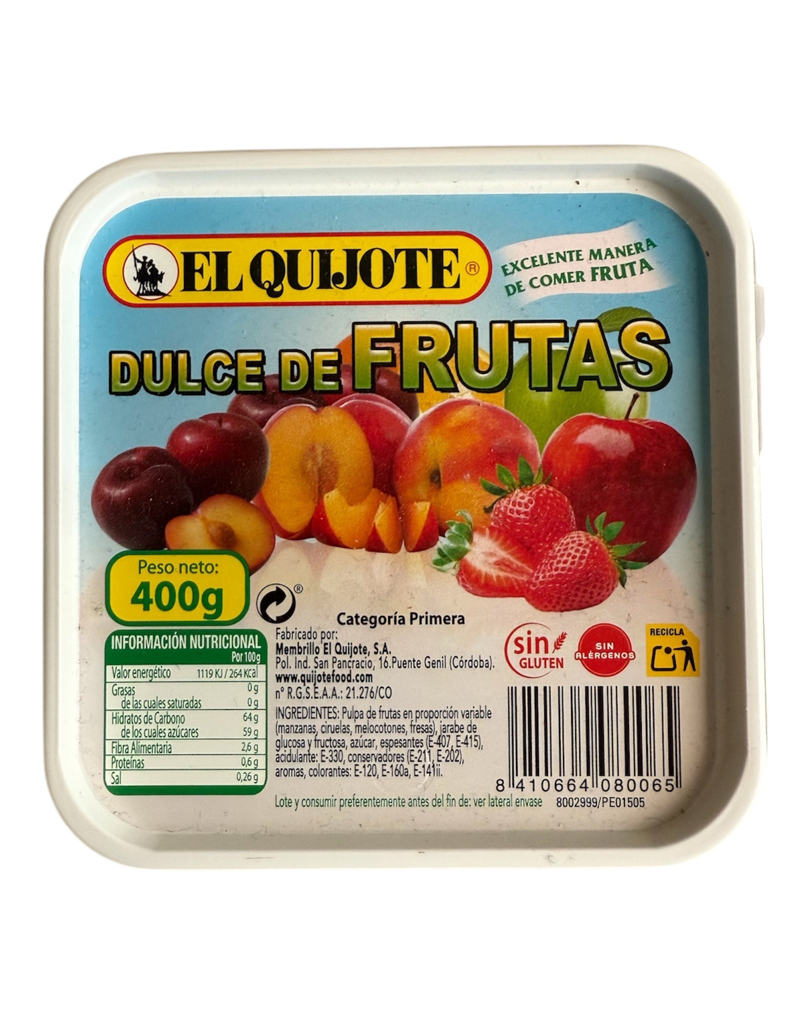 El Quijote Dulce De Frutas, Four Fruit Membrillo - 400g