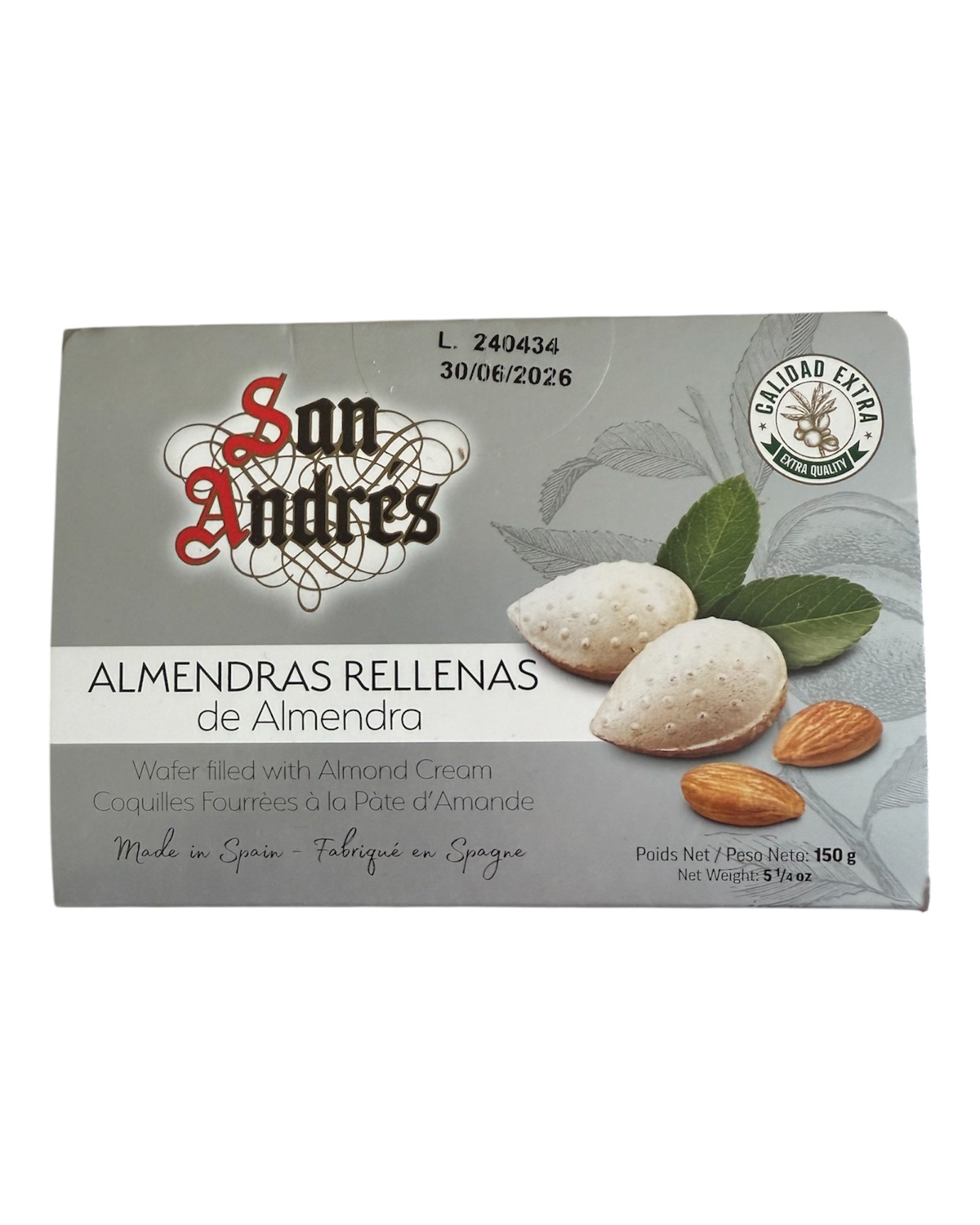 San Andres Almendras Rellenas - Almond Sweets - 150g
