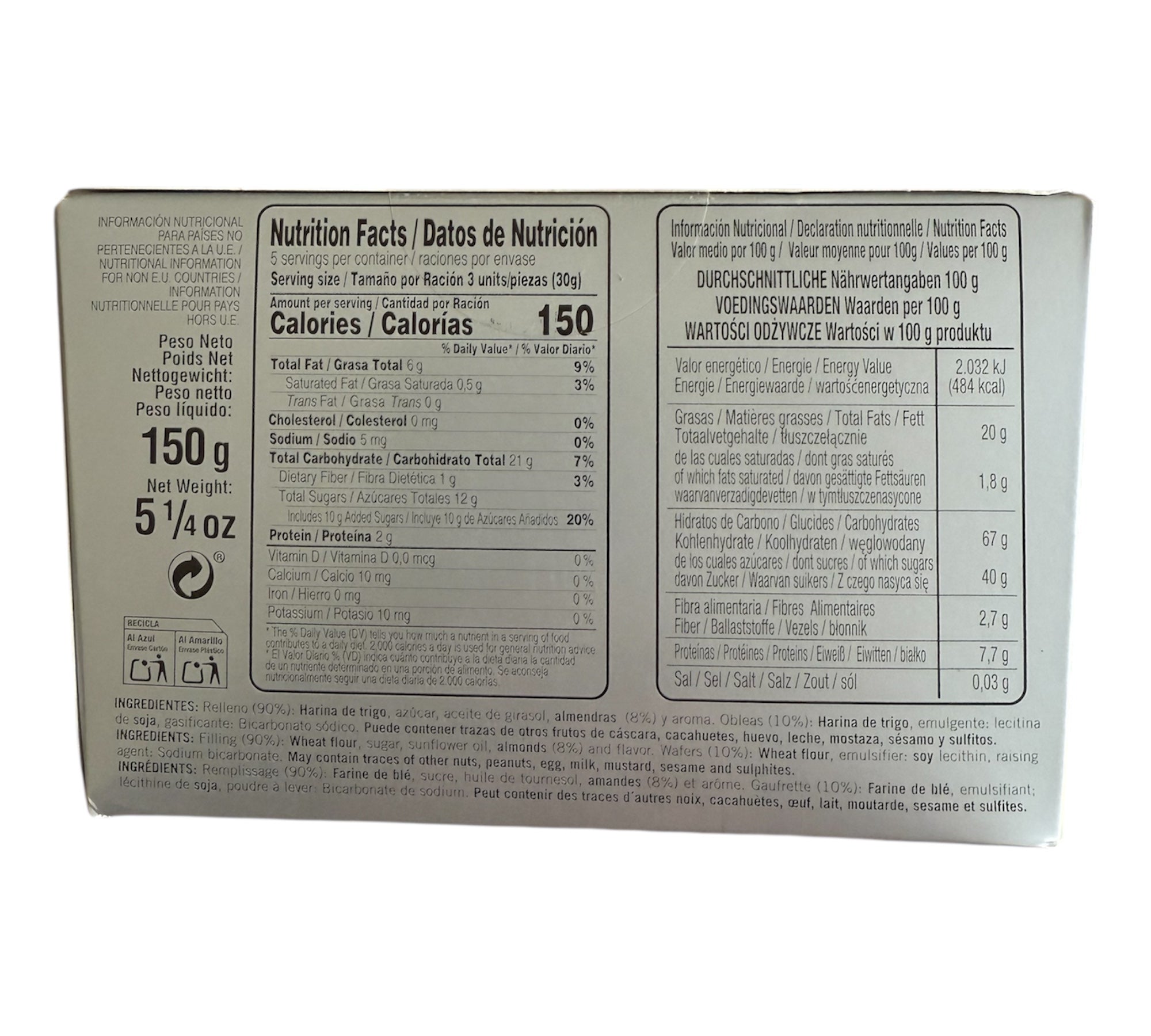 San Andres Almendras Rellenas - Almond Sweets - 150g